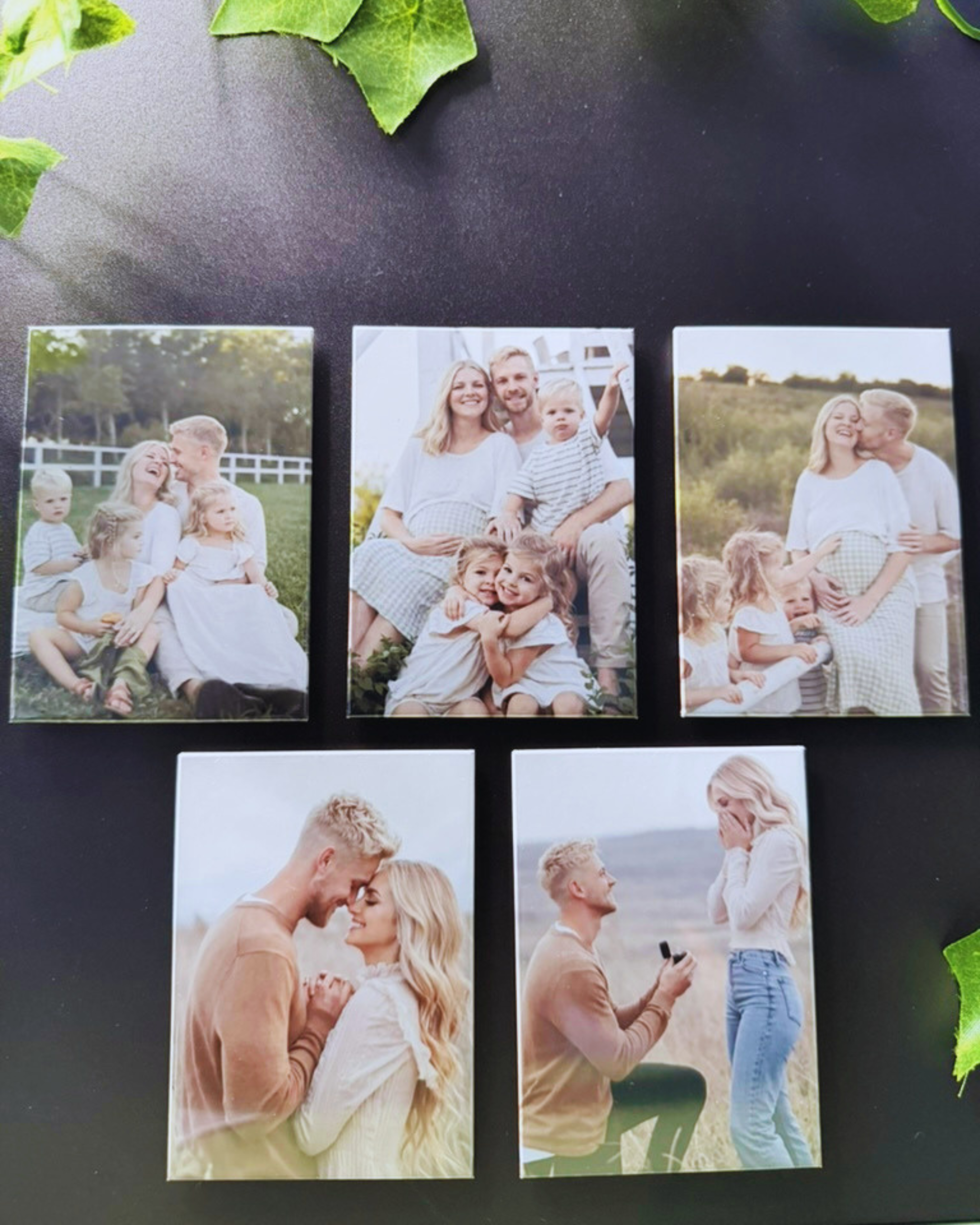 5 Pack (2.5"X3.5") - Handcrafted Photo Magnets