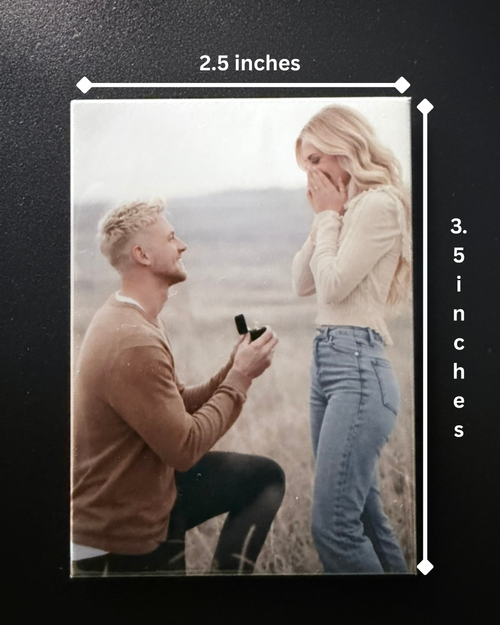 5 Pack (2.5"X3.5") - Handcrafted Photo Magnets